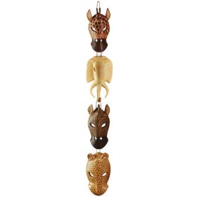 Accent Plus African Animal Masks Wall Hanging