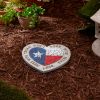 Accent Plus Don't Mess With Texas Cement Heart-Shaped Stepping Stone