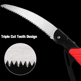 Hand Pruning Saw, Folding Camping Saw, Strong SK-5 Sharp Tree Saws with 10" Blade - Perfect for Pruning Trimming Trees Branches Camping