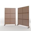 6.5 ft. H x 4 ft. W Outdoor Laser Cut Metal Privacy Screen, 24"*48"*3 panels